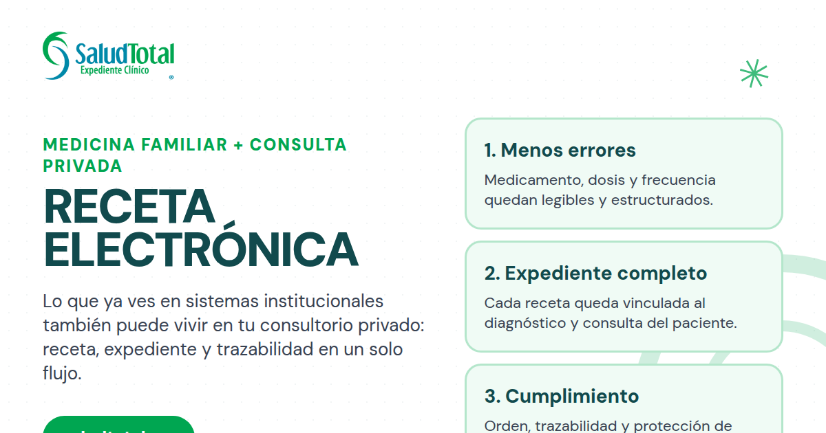 Receta Electrónica Generada en Sistemas de Medicina Familiar: Lo Que Significa y Cómo Aplicarlo en Consulta Privada